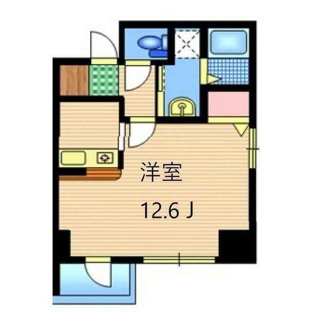 ミルフィーユ(1K/4階)の間取り写真