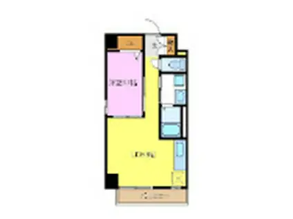 ケルクス浜寺(1LDK/4階)の間取り写真