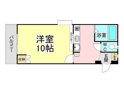 オリエンタル南小倉(1K/5階)の間取り写真