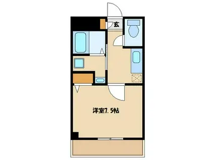 シャルマン 参番館(1K/3階)の間取り写真