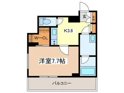 アーバンサイドIII(1K/1階)の間取り写真