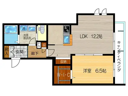 ARMERIA新中野(1LDK/2階)の間取り写真