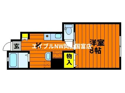 セッテ平井(1K/1階)の間取り写真