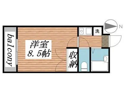 レジデンスアイエスワイ(1K/2階)の間取り写真