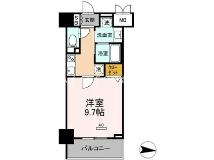 CASA99(1K/5階)の間取り写真