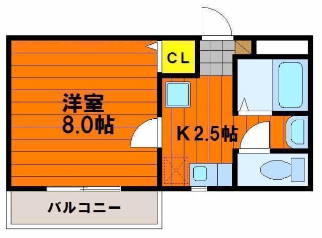 ネクストIII(1K/3階)の間取り写真