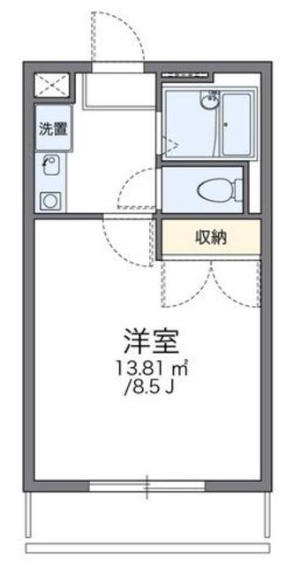 レオパレスNISHIHARA(1K/1階)の間取り写真