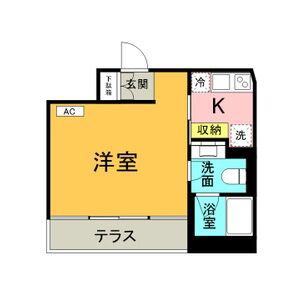 HARVEY RESIDENCE 覚王山(ワンルーム/6階)の間取り写真