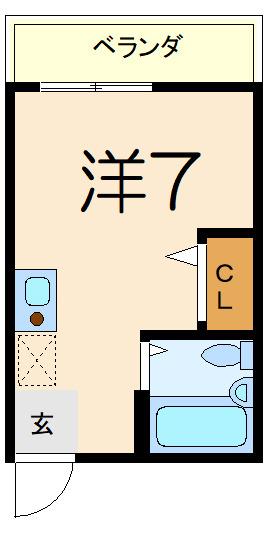 STM横須賀(ワンルーム/5階)の間取り写真