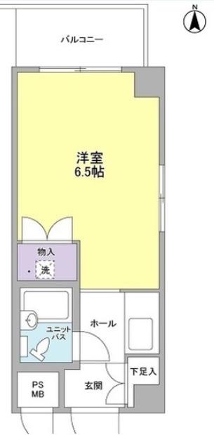 メゾン内久宝寺(ワンルーム/7階)の間取り写真