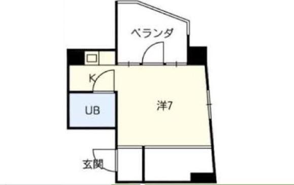 FLATSわかまつ(1K/4階)の間取り写真