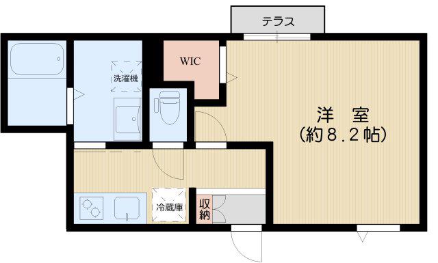 シャルマンメゾン千石(1K/1階)の間取り写真