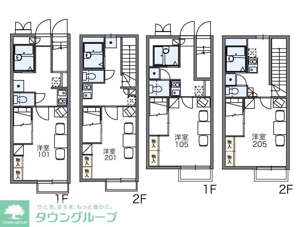 レオパレスセラピィマキ(1K/2階)の間取り写真