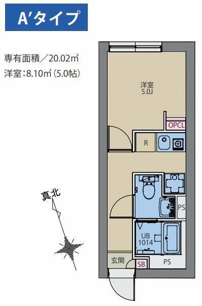 CITY WALK永福町(1K/4階)の間取り写真