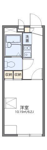 レオパレスラーク取手(1K/2階)の間取り写真