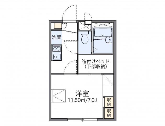 レオパレスTAKIYAMA(1K/1階)の間取り写真