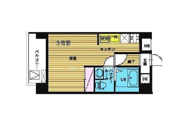 HF浅草橋レジデンス(ワンルーム/11階)の間取り写真