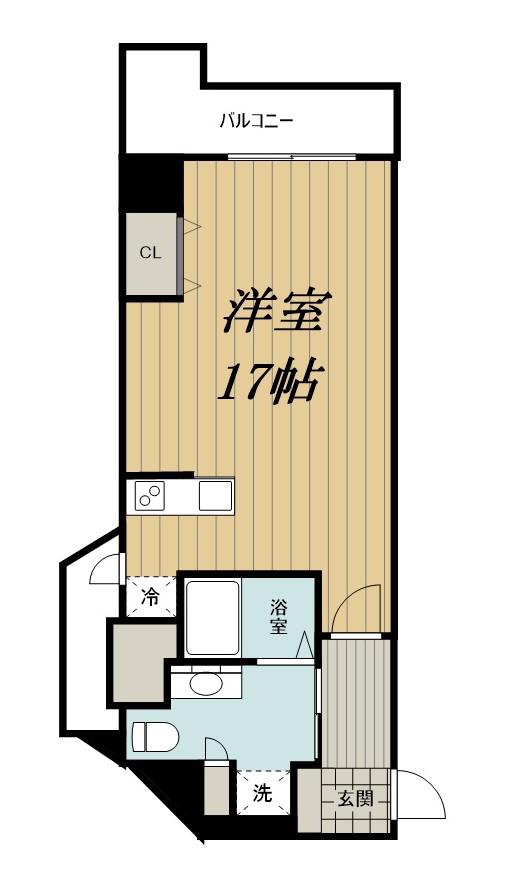 SIDEONE(ワンルーム/7階)の間取り写真