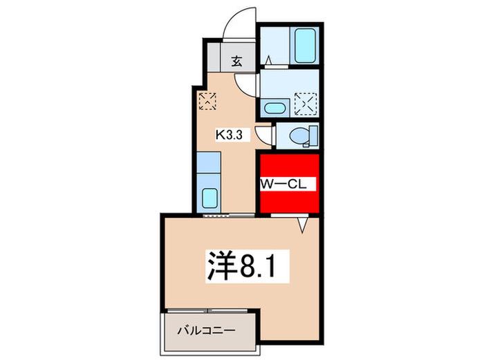 シャイン コート ナルコ(1K/1階)の間取り写真