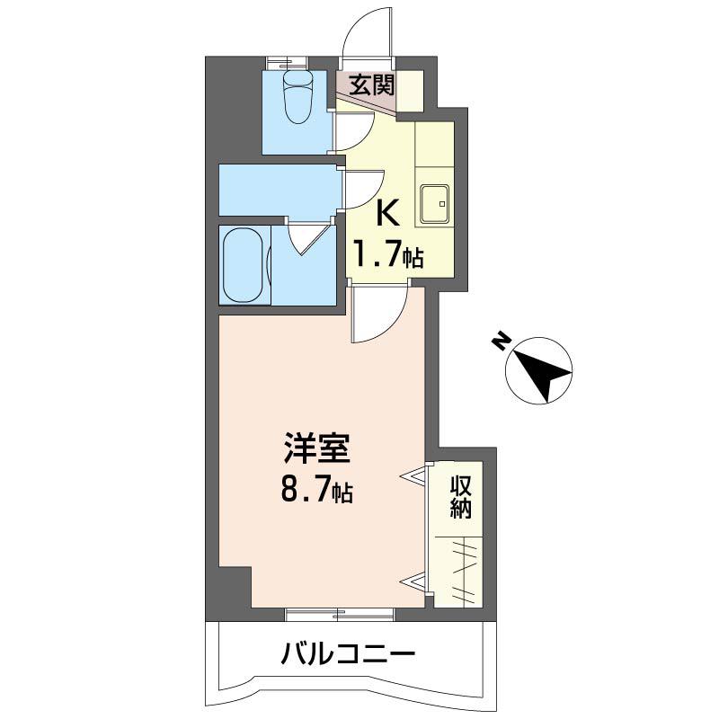 エミネンス リオ(1K/3階)の間取り写真