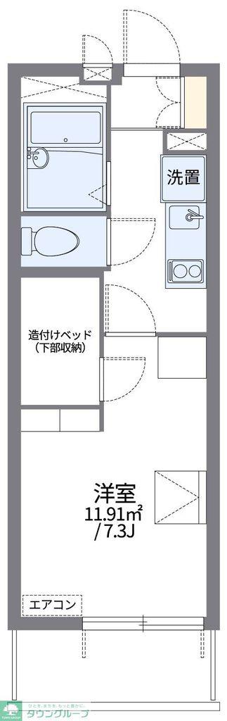 レオパレスヴィハール南六郷(1K/3階)の間取り写真