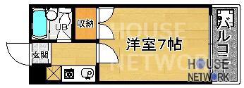 メゾンNOWNOW(1K/2階)の間取り写真