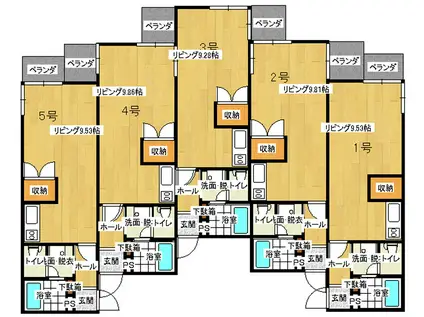 ベリスタ大黒(ワンルーム/4階)の間取り写真
