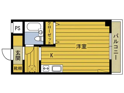 SHELTER OPUS KAKU(ワンルーム/3階)の間取り写真