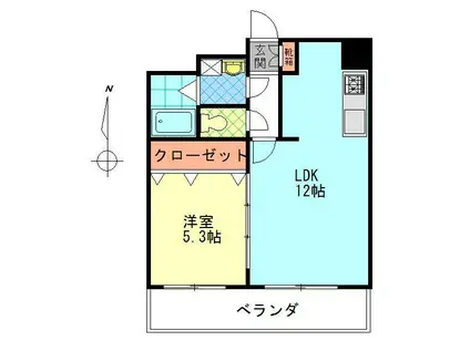 ポポラート(1LDK/3階)の間取り写真