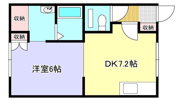 コーポ佐藤(1DK/1階)の間取り写真