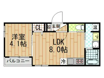 LE GRAND LOTUS(1LDK/3階)の間取り写真