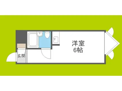 ジュネス瑞光(ワンルーム/3階)の間取り写真