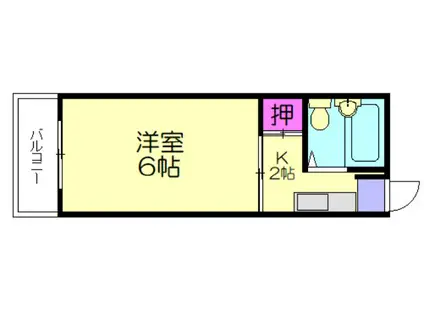 フォーサイト上津RENATUS(1K/3階)の間取り写真