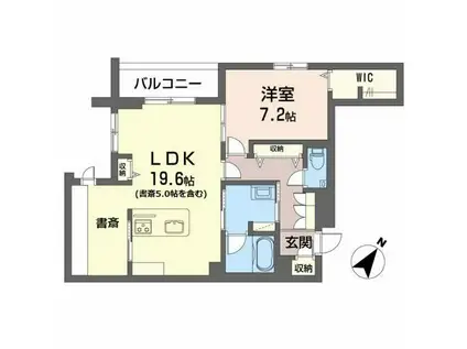 HIGH LINE PARK A(1LDK/4階)の間取り写真