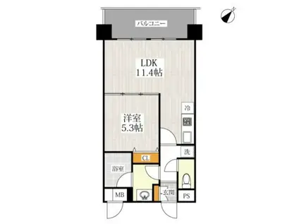 CONSONANCE SNG(1LDK/5階)の間取り写真