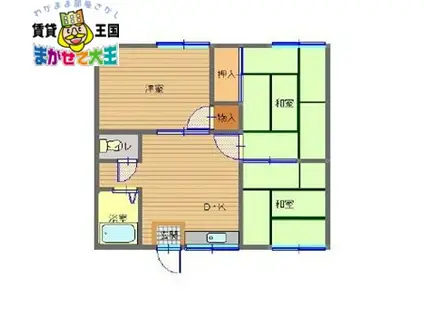 ストリーム和泉(3DK/1階)の間取り写真