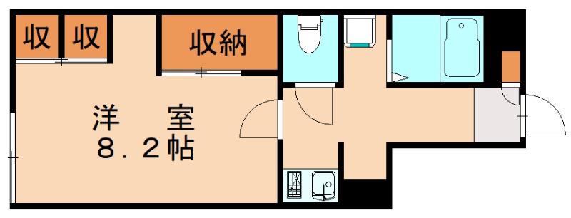 レオパレス純(1K/1階)の間取り写真