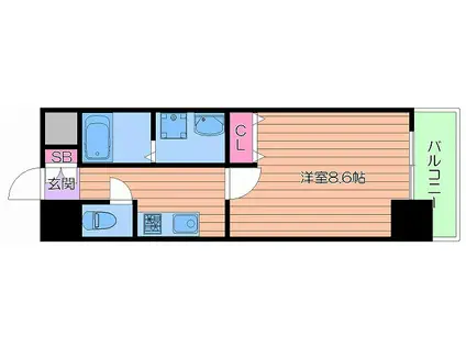 エスリード大阪天満宮(1K/5階)の間取り写真