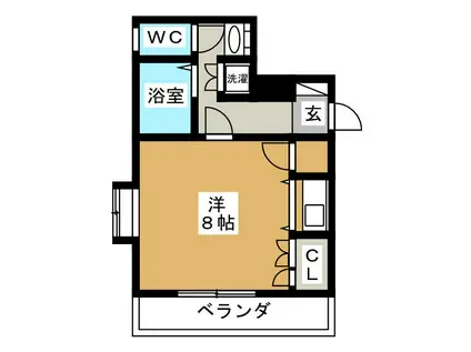 フォレストコート葛西(ワンルーム/2階)の間取り写真