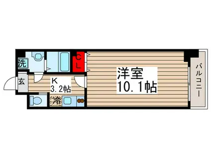 コモン西葛西(1K/5階)の間取り写真