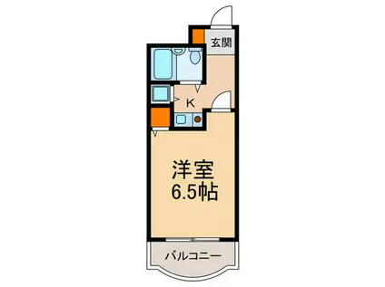 メゾンブランシェ大町(1K/3階)の間取り写真