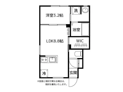 サン・ステージ今泉B棟(1LDK/1階)の間取り写真