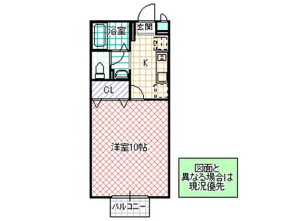 ADONIS.I(1K/2階)の間取り写真