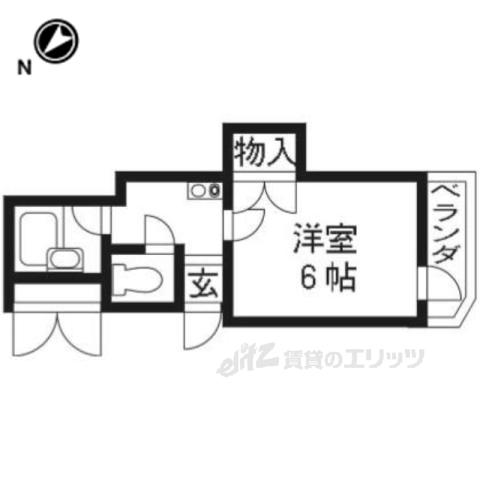メゾンリベルテ(1K/5階)の間取り写真