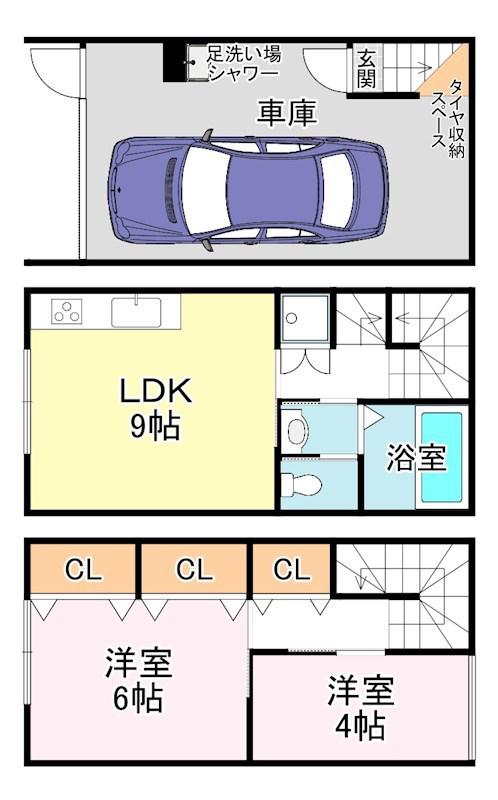 サンビオーズ(2LDK/1階)の間取り写真