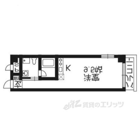 G-DESIGN京都西院(ワンルーム/3階)の間取り写真