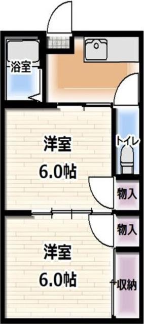 日光ハイツ(2K/3階)の間取り写真