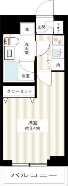 ARCOBALENO HANEDA(1K/5階)の間取り写真