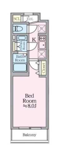 MEJIRORESIDENCE(1K/1階)の間取り写真