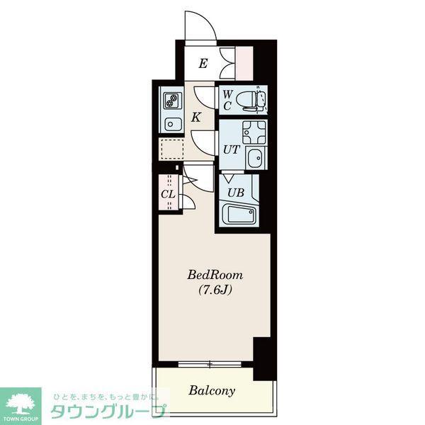 S-RESIDENCE葵(1K/15階)の間取り写真